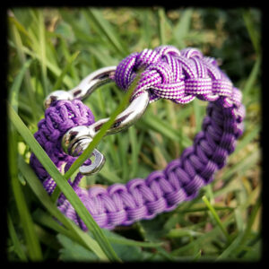 Bracelet paracorde violet manille