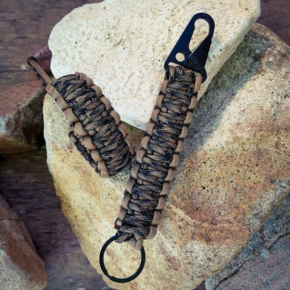 Ensemble paracorde camouflage bracelet + porte-clés